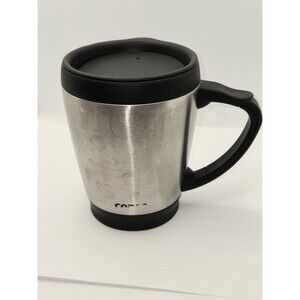 Copco Desktop Stainless Steel Coffee Mug With Easy Grip Handle 16 Oz - Silver